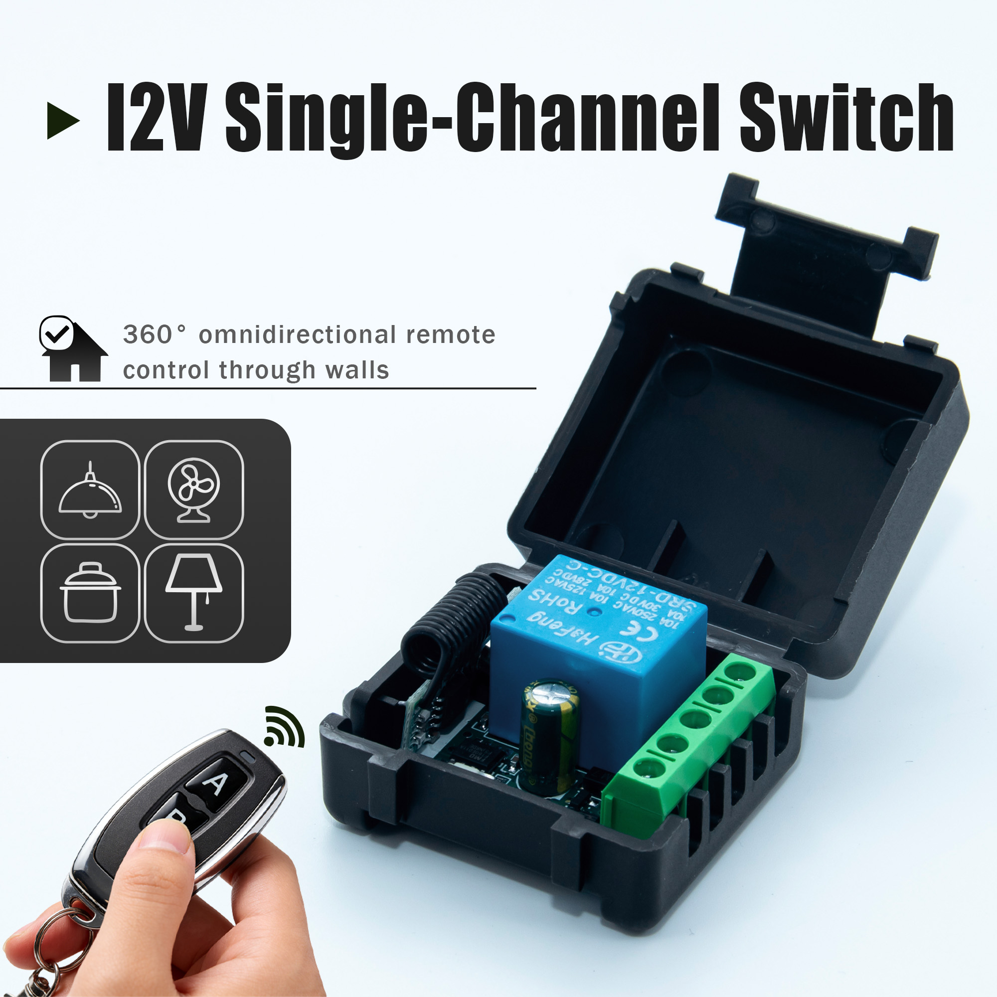 DC 12V 433MHz Wireless Remote  - 433Mhz Receiver Module 评论和价格