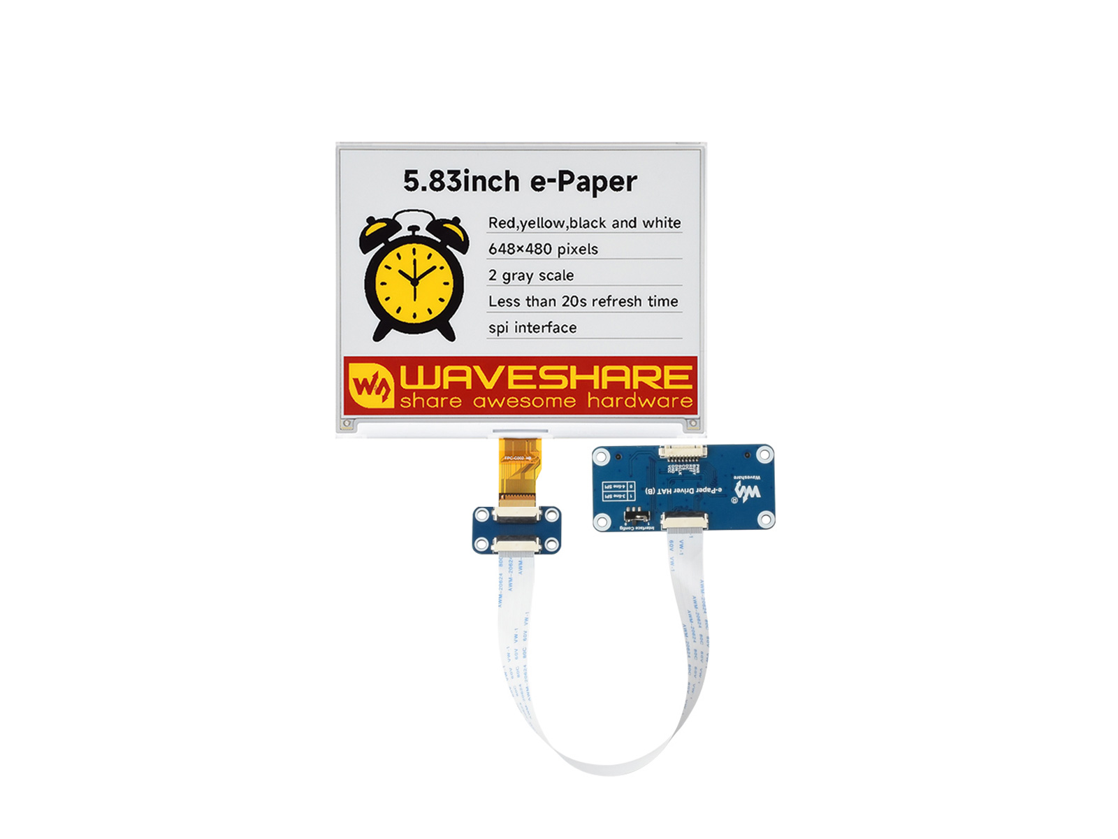 Waveshare 5.83inch E-Paper Dis - Display Epaper 2.9 评论和价格